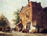 unknow artist European city landscape, street landsacpe, construction, frontstore, building and architecture. 313 USA oil painting reproduction